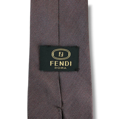 【8813】良品！フェンディ　ネクタイ　レッド×ブルー系