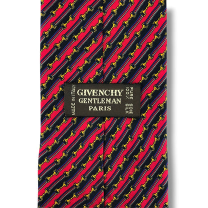 【8816】良品！ジバンシー　ネクタイ　レッド系
