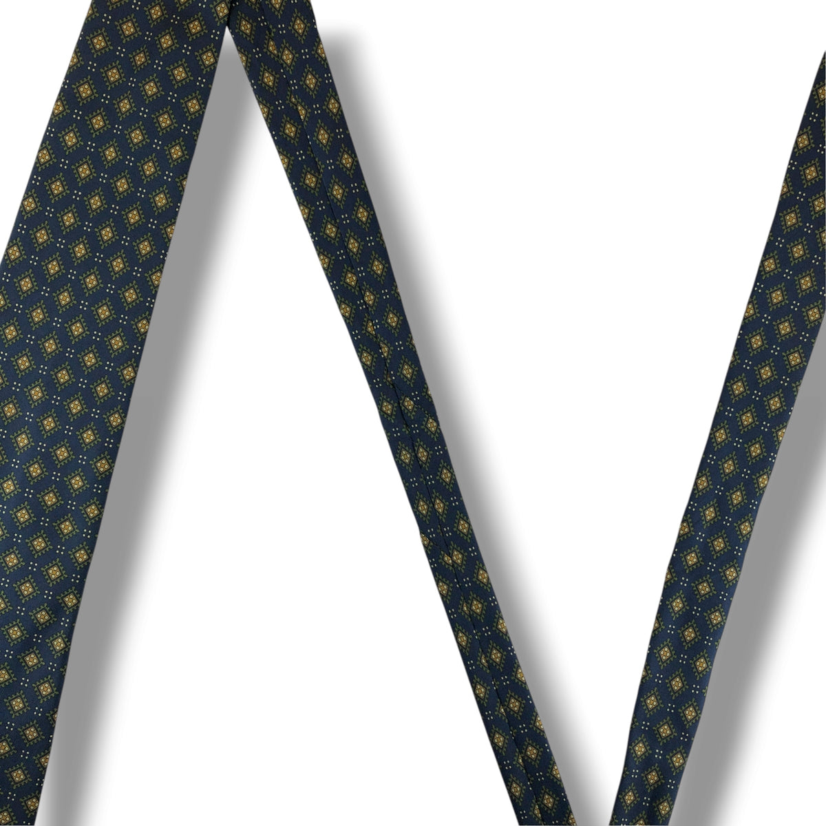 【8819】美品！シャルルジョルダン　ネクタイ　ネイビー系