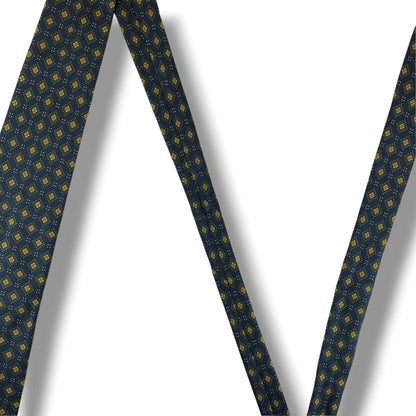 【8819】美品！シャルルジョルダン　ネクタイ　ネイビー系
