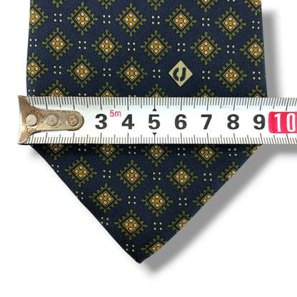 【8819】美品！シャルルジョルダン　ネクタイ　ネイビー系