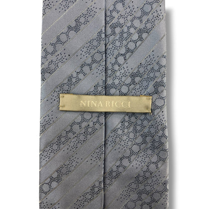 【8829】美品！ニナリッチ　ネクタイ　水色系