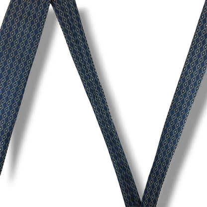 【8841】美品！エルメス　ネクタイ　ネイビー系