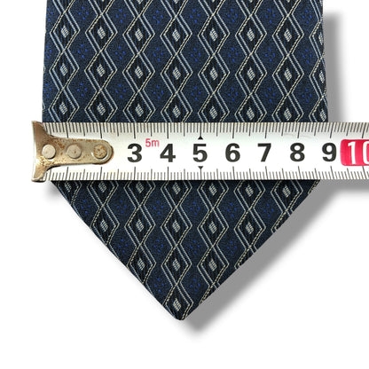 【8841】美品！エルメス　ネクタイ　ネイビー系