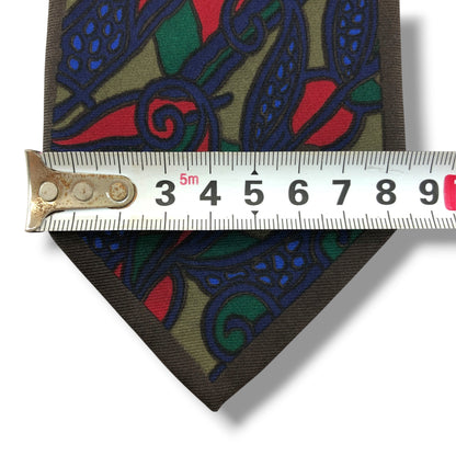 【8855】良品！ミラショーン　ネクタイ　ダークブラウン系