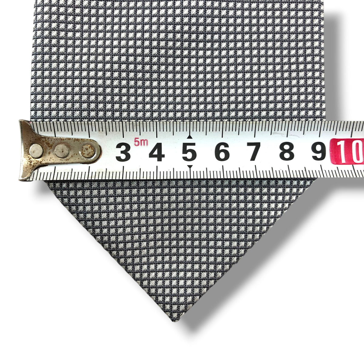 【8876】美品！ランバン　ネクタイ　シルバー系