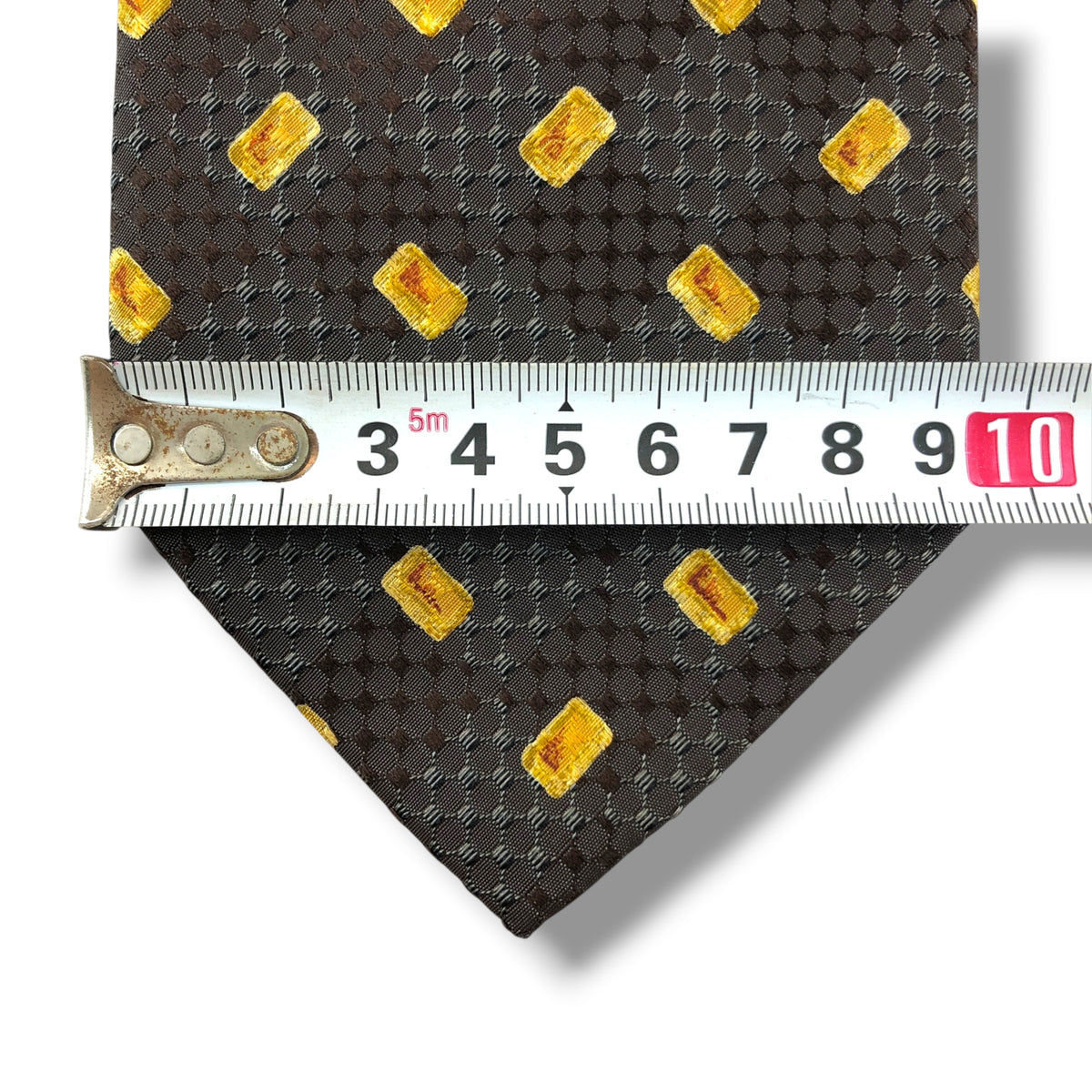 【8878】良品！エルメネジルドゼニア　ネクタイ　ダークブラウン系