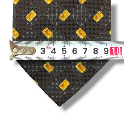 【8878】良品！エルメネジルドゼニア　ネクタイ　ダークブラウン系