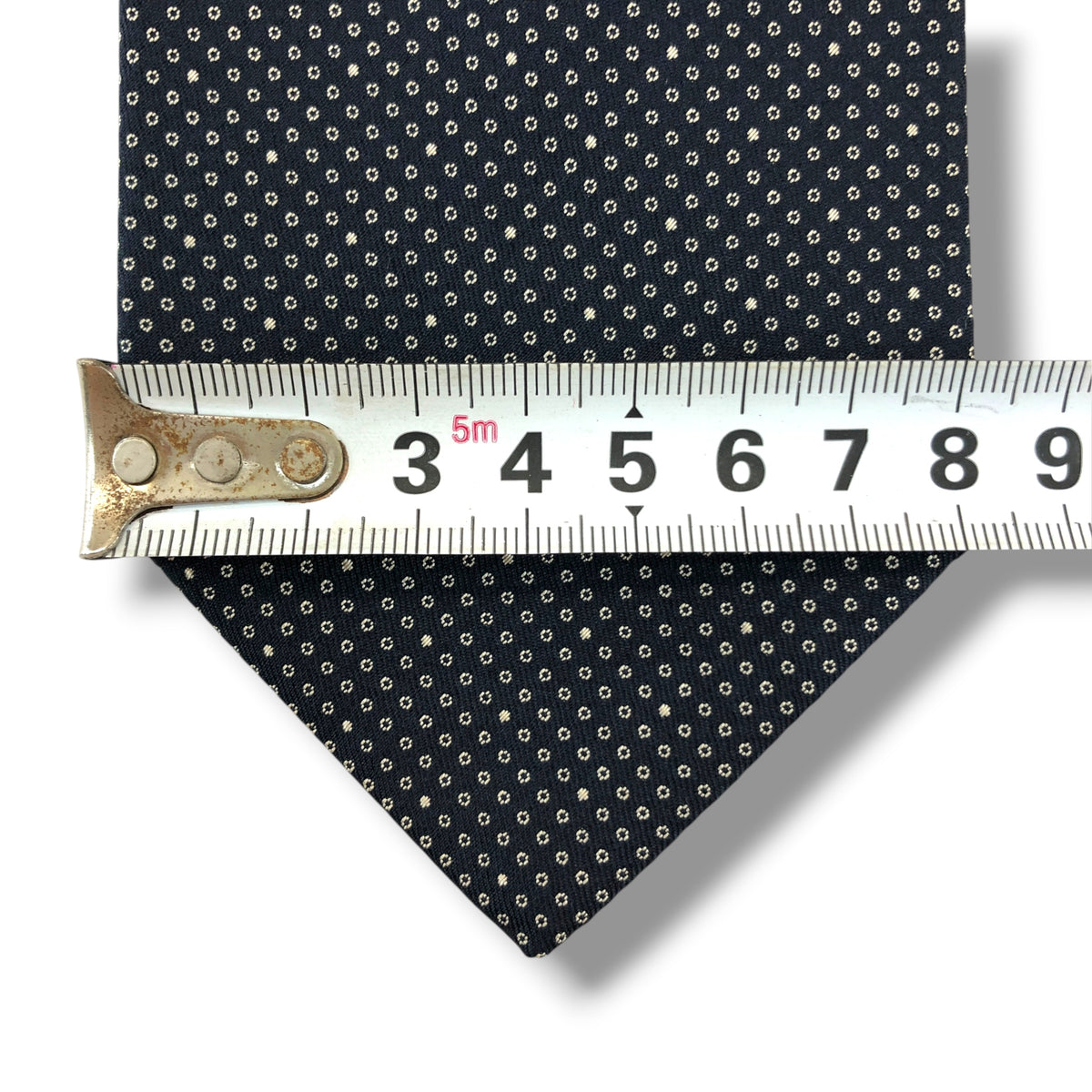 【8885】美品！グッチ　ネクタイ　ブラック系　ドット柄