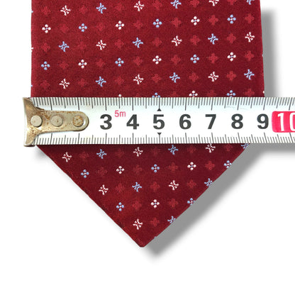 【8886】美品！セリーヌ　ネクタイ　レッド系