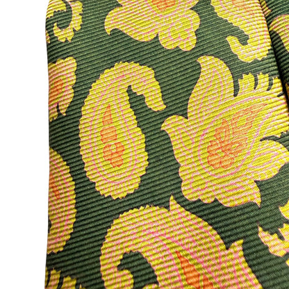 【8555】良品！エトロ　ネクタイ　グリーン系