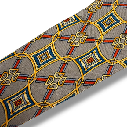 【7907】良品！フェンディ　ネクタイ　グレー系