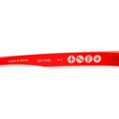 【200】良品！ゾフ　メガネ　パープル×レッド×ネイビー Ultem