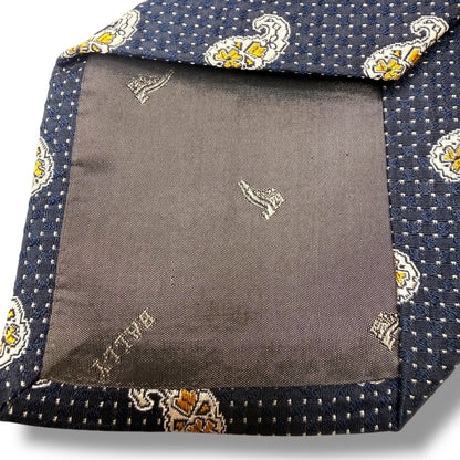 【8043】美品ー良品！バリー　ネクタイ　ダークネイビー系