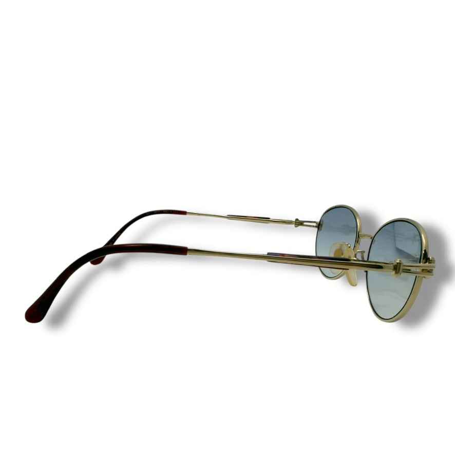 【155】イブサンローラン　メガネ　ゴールド系