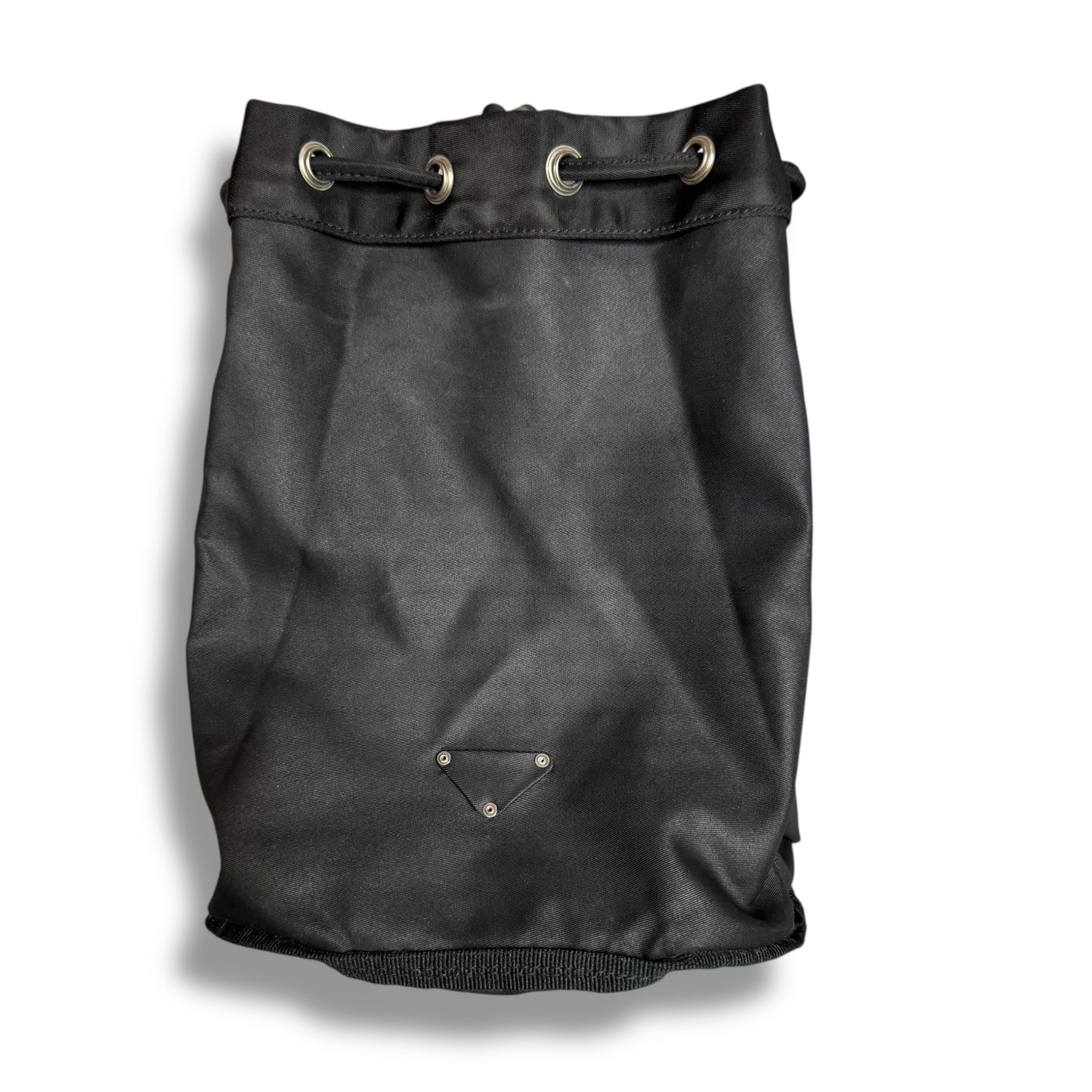 【美品】プラダ　ポーチ　ブラック系　ナイロン　テスート　巾着