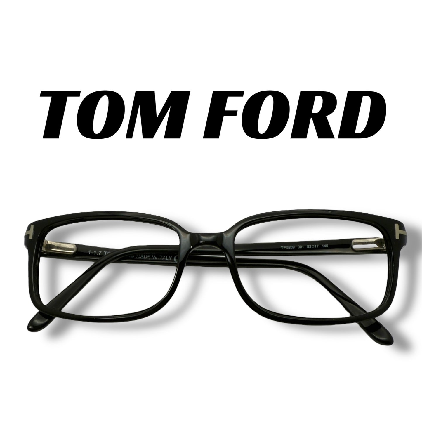 【163】良品！トム・フォード　メガネ　ブラック系　フレームのみ　TF5209