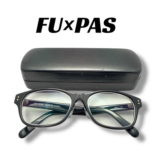 【208】良品！フーパス　メガネ　ブラック系