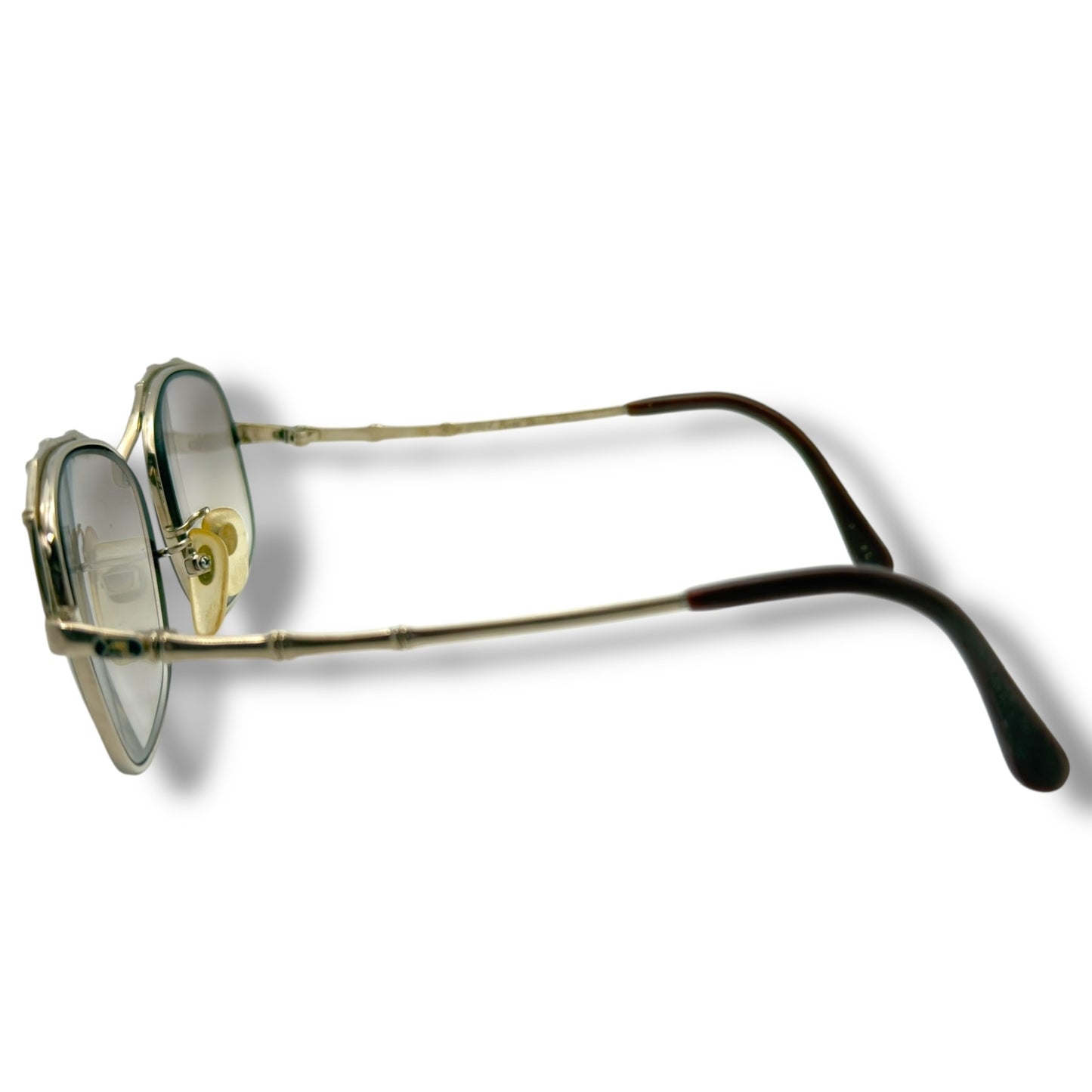 【157】良品！イブサンローラン　メガネ　ゴールド系