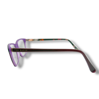 【165】美品！テッド・ベーカー　メガネ　パープル系　フラワー