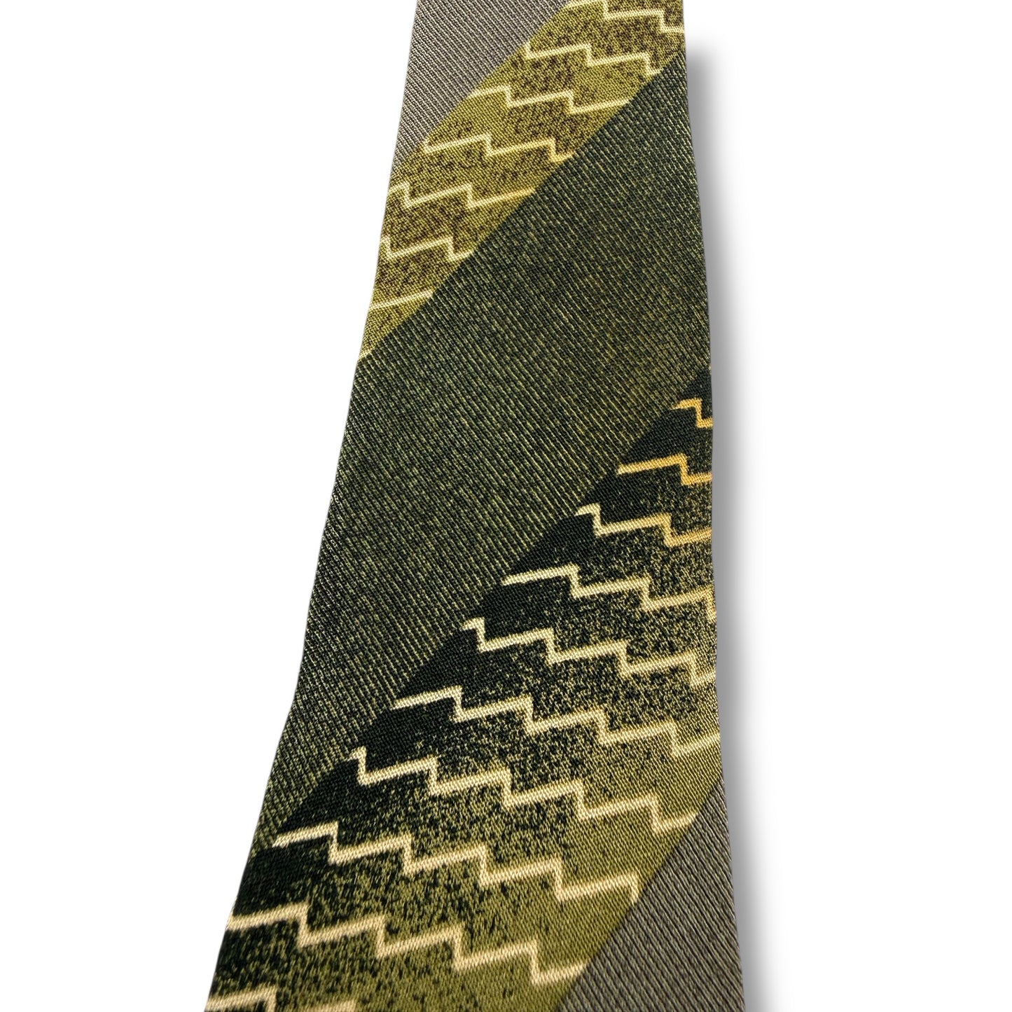 【7695】良品！アルマーニ　ネクタイ　グリーン系