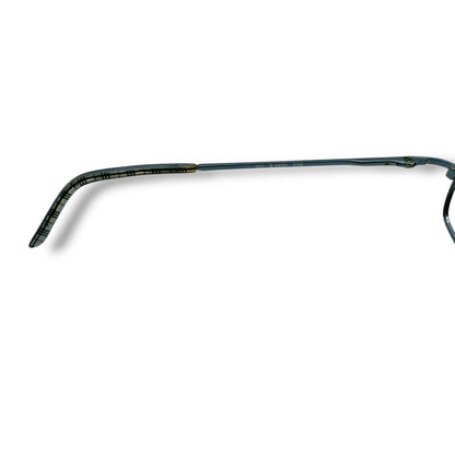 【164】美品ー良品！バーバリー　メガネ　水色系　フレームのみ