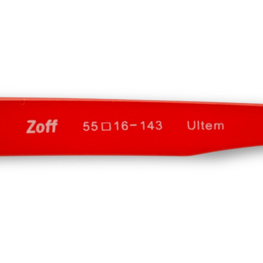 【200】良品！ゾフ　メガネ　パープル×レッド×ネイビー Ultem