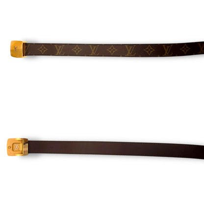 【良品】ルイヴィトン　ベルト　ブラウン系　モノグラム