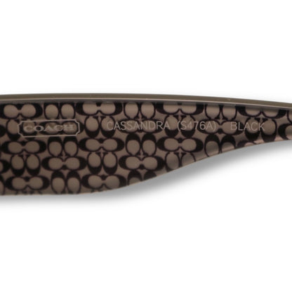 【203】美品！コーチ　サングラス　ブラック系　シグネイチャー　フラワー