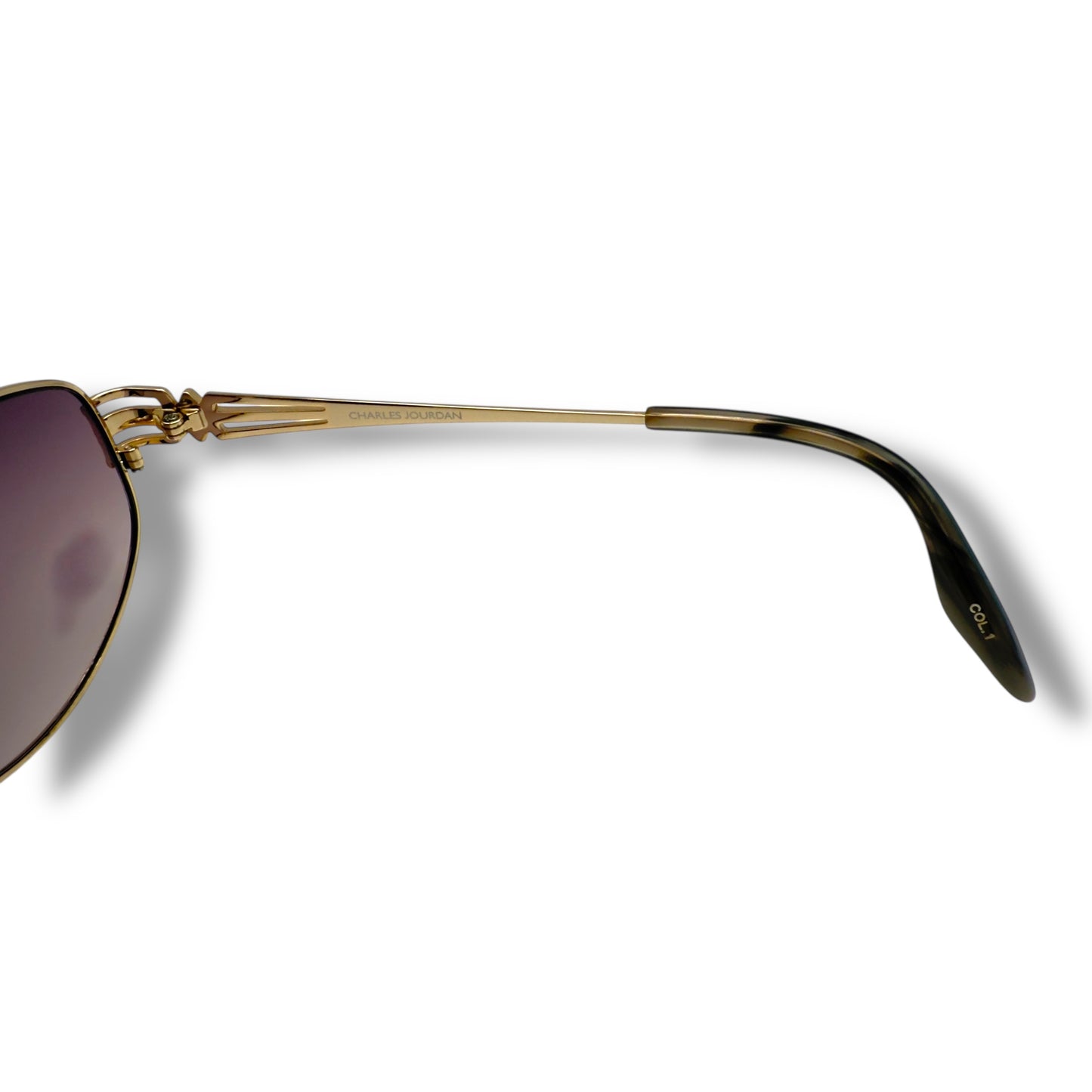 [105] Charles Jourdan sunglasses, gold 