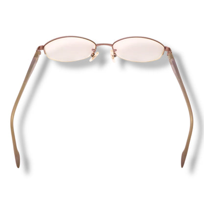 【198】美品！アルマーニ　メガネ　ピンク系