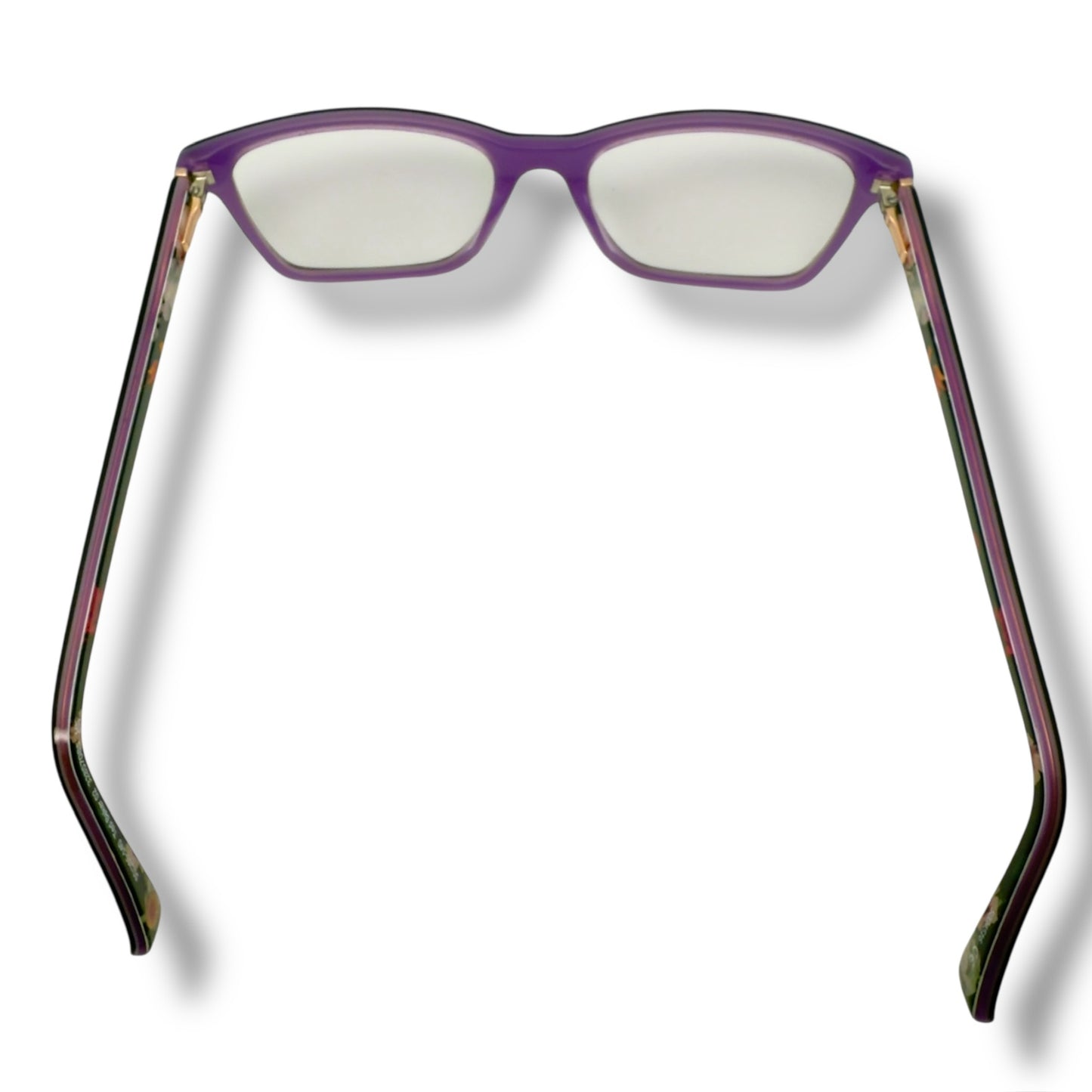 【165】美品！テッド・ベーカー　メガネ　パープル系　フラワー