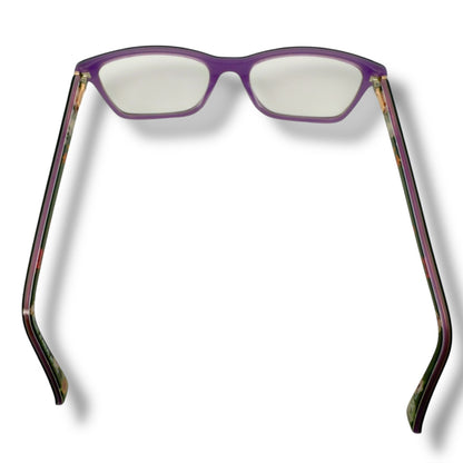 【165】美品！テッド・ベーカー　メガネ　パープル系　フラワー