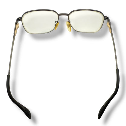 【217】可品！バレンシアガ　メガネ　ブラック系フレーム