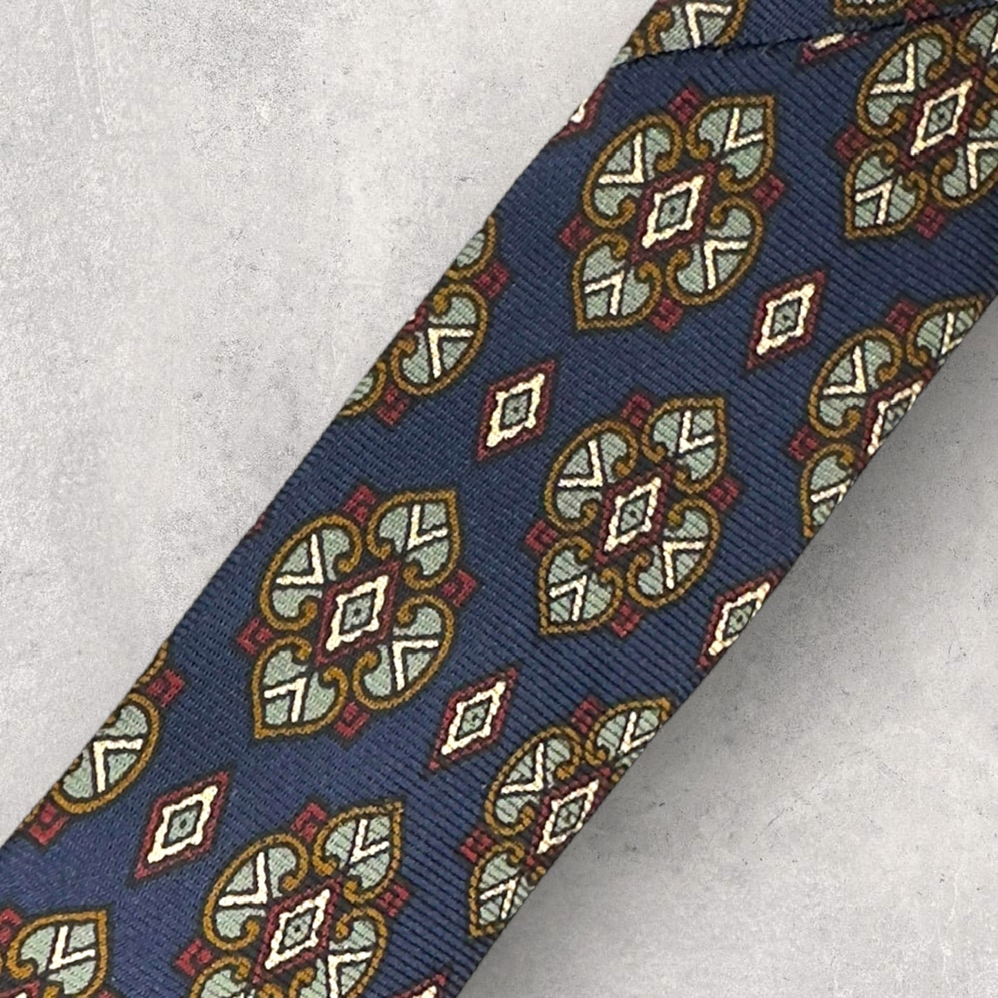 【6837】良品！シャルルジョルダン　ネクタイ　ネイビー系