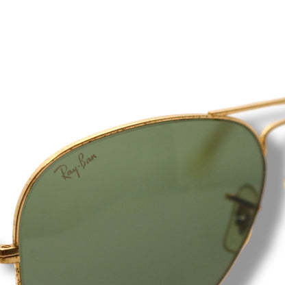 【202】可品！ヴィンテージ　レイバン　サングラス　ゴールド系