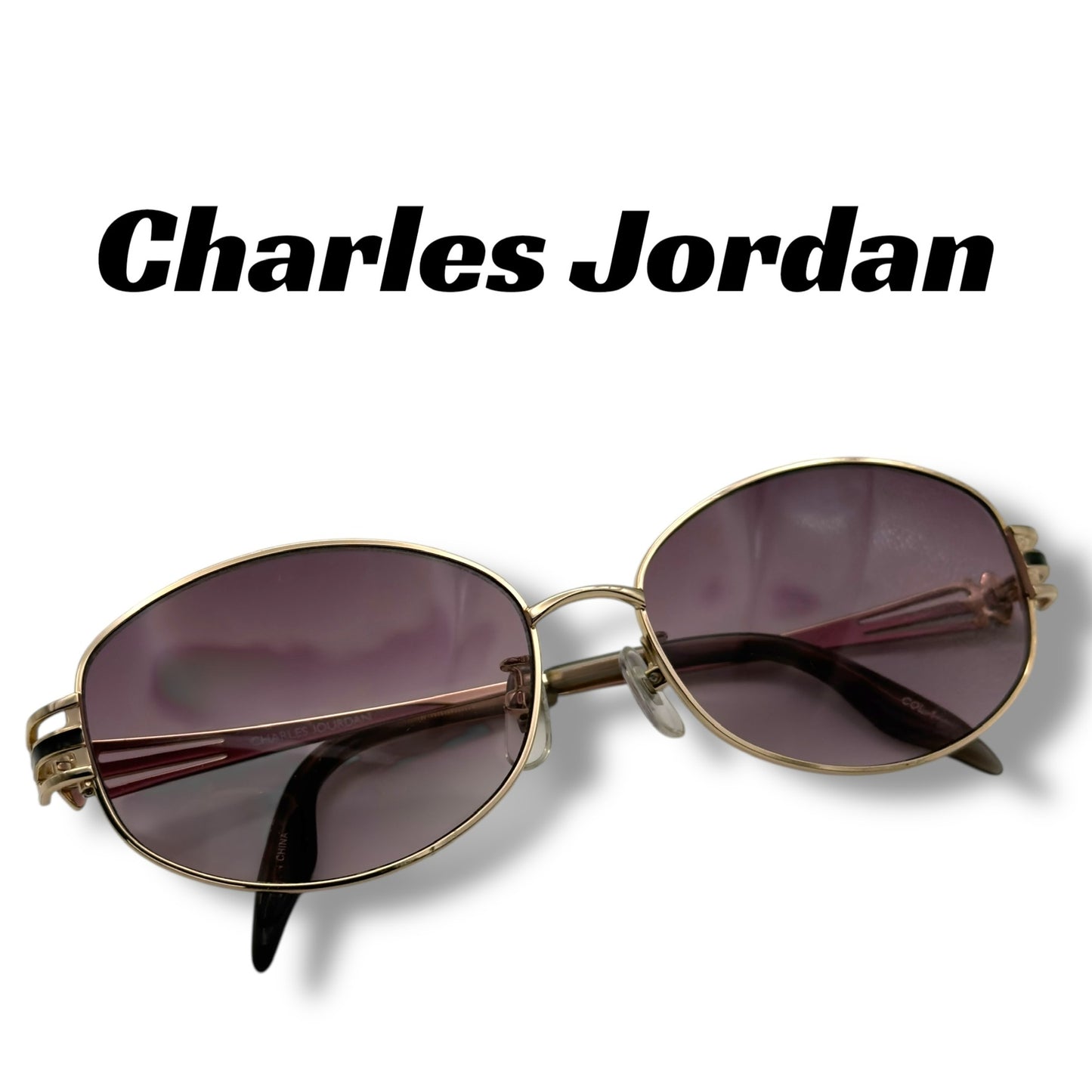 [105] Charles Jourdan sunglasses, gold 