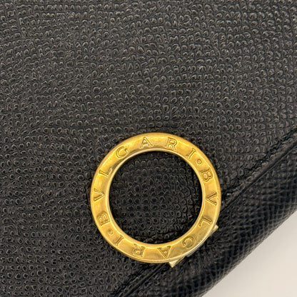 【美品】ブルガリ　長財布　ブラック系　ビーゼロワン　ロゴクリップ