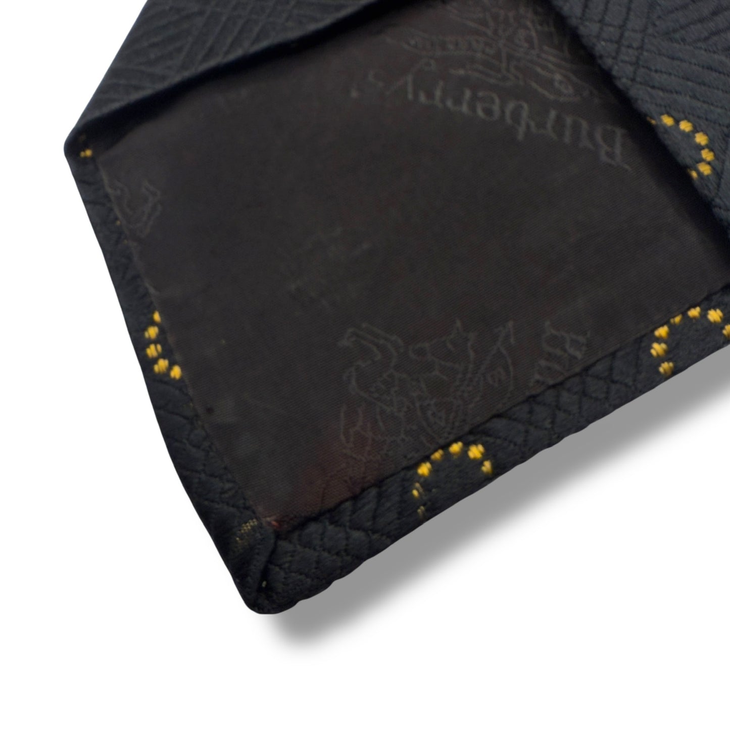 【7551】良品！バーバリー　ネクタイ　ブラック系