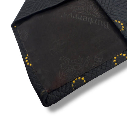 【7551】良品！バーバリー　ネクタイ　ブラック系