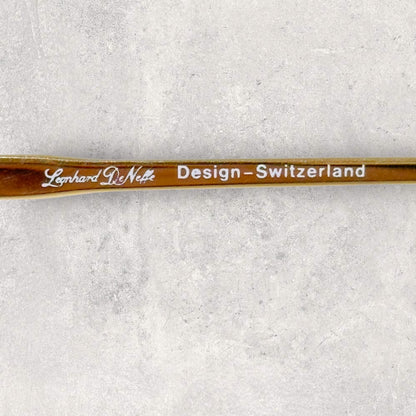 【美品】レオンハード・デ・ネッフ　ゴールド系　メガネ