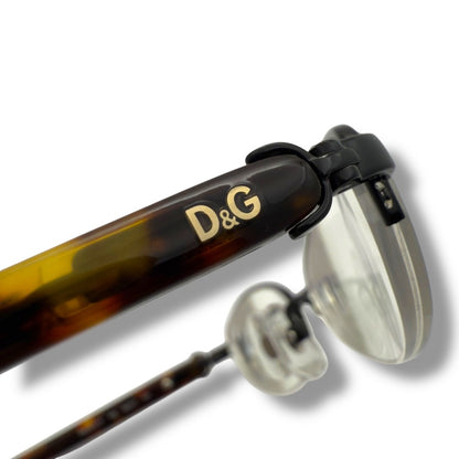 【159】美品！ドルチェアンドガッパーナ　メガネ　ブラウン系