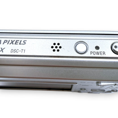 【158】SONY Cybershot DSC-T1　デジタルカメラ　シルバー系