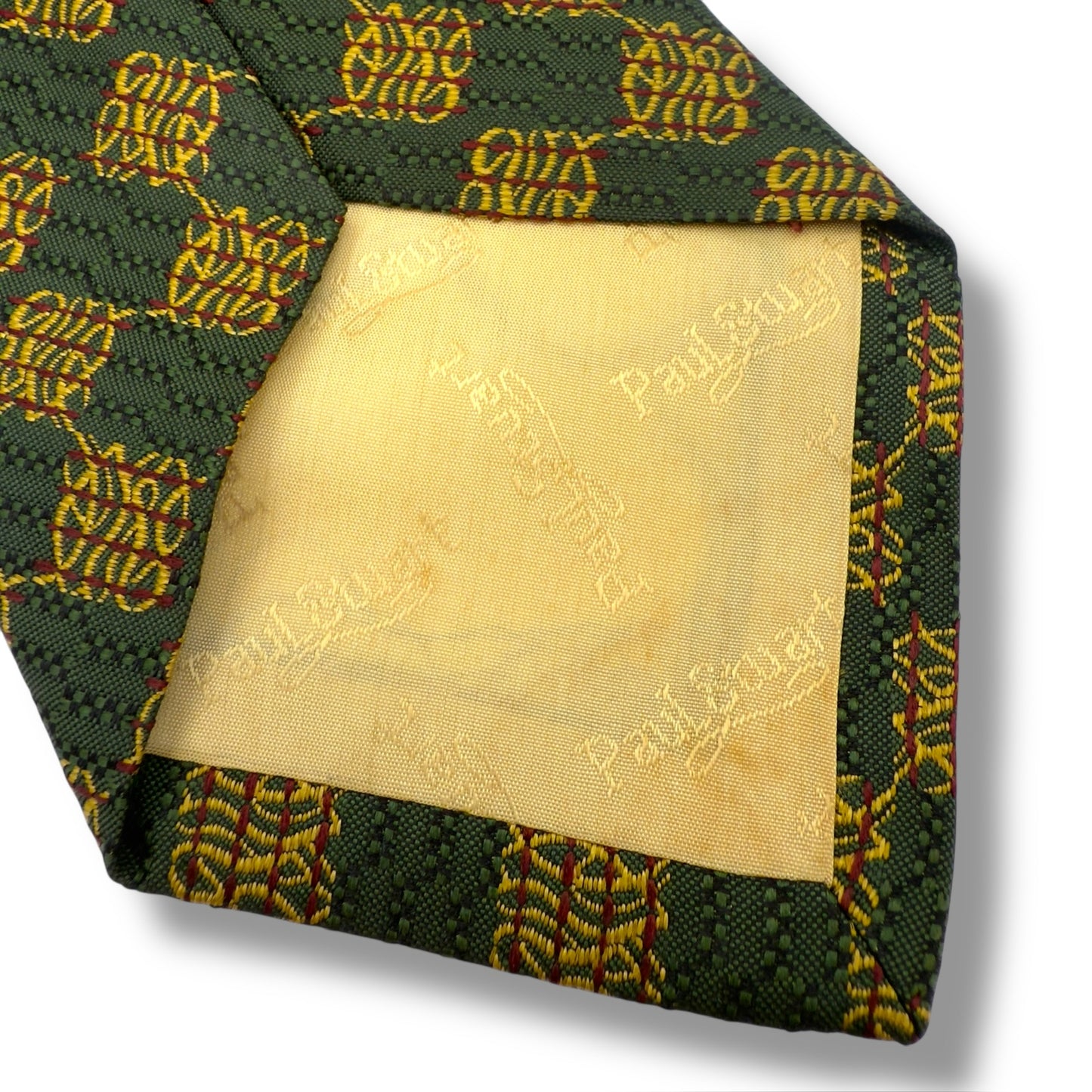 【7486】良品！ポールスチュアート　ネクタイ　グリーン系