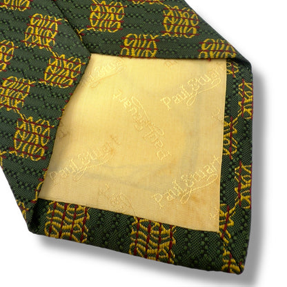 【7486】良品！ポールスチュアート　ネクタイ　グリーン系