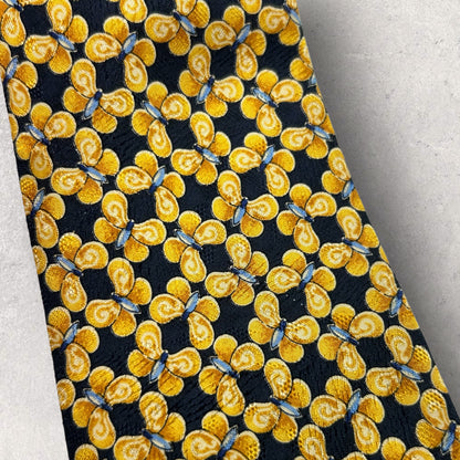 [6220] Good quality! Valentino tie, blue 