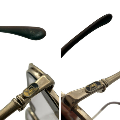 【157】良品！イブサンローラン　メガネ　ゴールド系