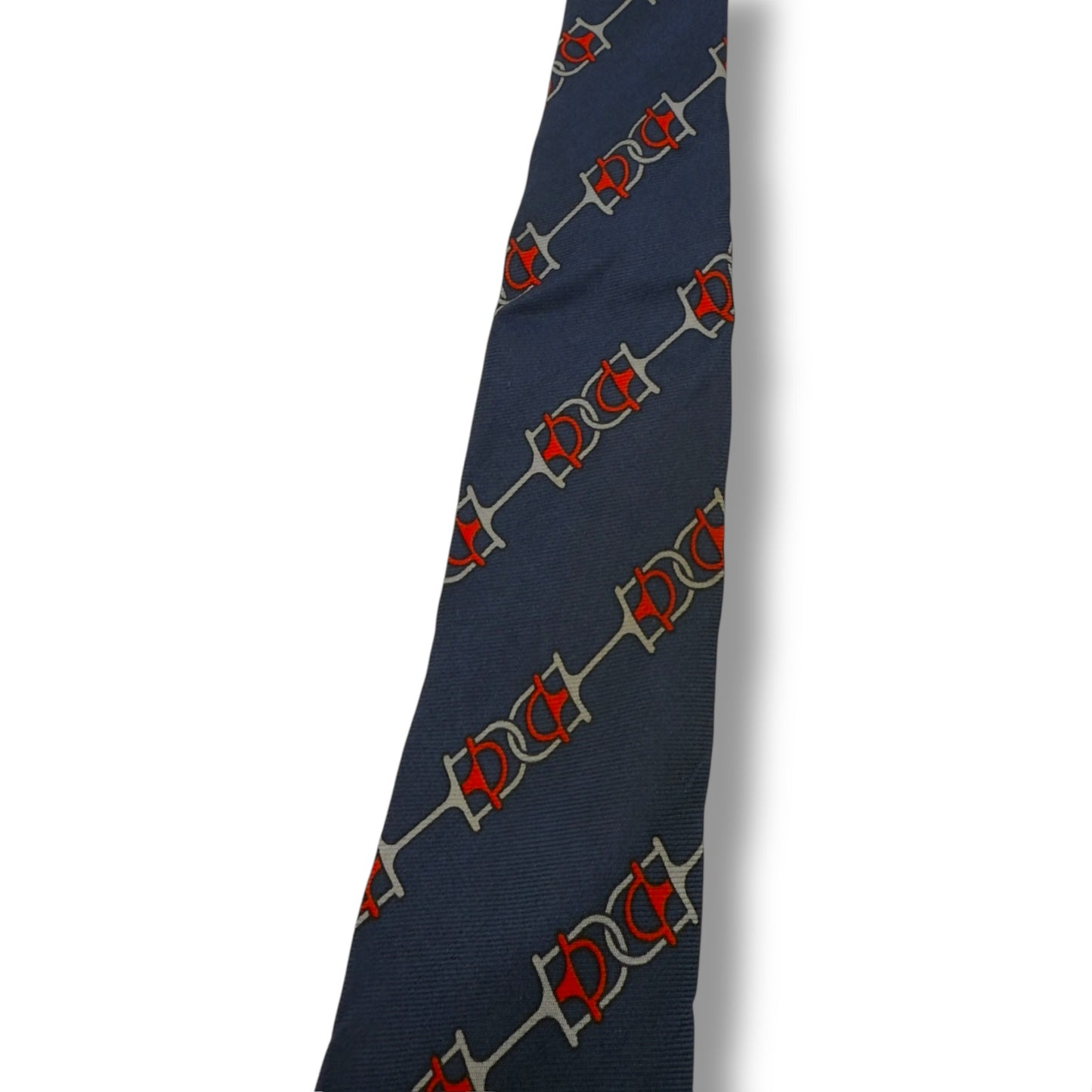 【7531】良品ー可品！グッチ　ネクタイ　ネイビー系