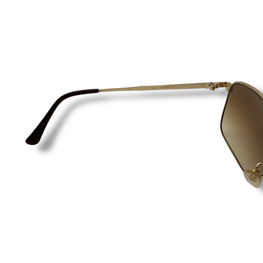 【212】美品ー良品！バーバリー　サングラス　ゴールド系