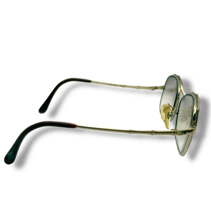 【157】良品！イブサンローラン　メガネ　ゴールド系